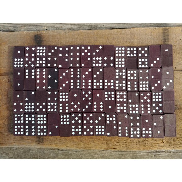 Vintage Double Nine Capitol Dominos By Halsam - Picture 3 of 10